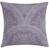 Abakuhaus Mandala-kussenhoes – 50x50 cm – Dubbelzijdig – Grijs/Mauve