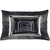 Abakuhaus Donkergrijze Kussenhoes – Dubbelzijdig bedrukt – Rits 65×40 cm