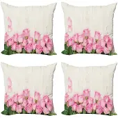 Abakuhaus – Kussenhoezen 4x50x50 cm – Dubbelzijdig bedrukt – Multicolor