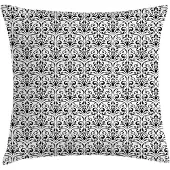 Abakuhaus Kussenhoes Barok – berenklauw, 45x45 cm, antraciet/wit