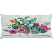 Abakuhaus Kaktus-kussenhoes – rechthoekig 90 × 40 cm – dubbelzijdig bedrukt – groen-magenta