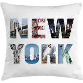 Abakuhaus New York Kussenhoes – NYC Letters – Dubbelzijdig 60x60 cm