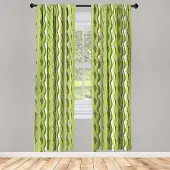 Abakuhaus Gestreifte Voorhangen – 2x75x245 cm – Groen