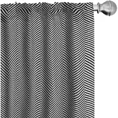Abakuhaus – 2x75x175 Gordijnen – Zwart-Wit Microfiber Halfdonker