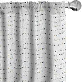 Abakuhaus Abstracte geometrie gordijnen – 2x75x245 cm – microvezel