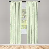 Abakuhaus Vis-schaalpatroon – 2-delige gordijnset – appelgroen/wit – 75x225 cm – roedezak