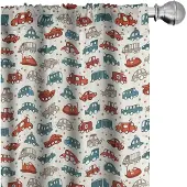 Abakuhaus – Doodle Kindergordijnset – 2x75x245 cm – Microvezel