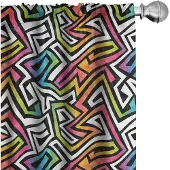 Abakuhaus Geometrische Gordijnen – 2x75x225 cm – mikrofaser