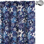 Abakuhaus Kleutergordijnen – 2x75x175 cm – Microvezel – Indigo