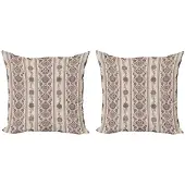 Abakuhaus Kussenhoes Set – 2x60x60 cm – Dubbelzijdig bedrukt – Eierschaal Gedroogde Roos