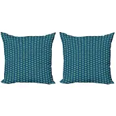 Abakuhaus Kussenhoes Set – Dubbelzijdig Bedrukt – 2x40x40 cm