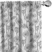 Abakuhaus Botanische Gordijnen – Grunge Zonnebloem – 2x75x175 cm