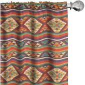Abakuhaus 10183 – Kleurrijke gordijnen – Geometrisch – 2x75x175 cm