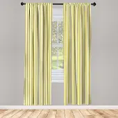 Abakuhaus Geel-Kokosnoot – 2-delig Raampaneel 75x245 cm – Microfiber