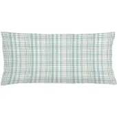 Abakuhaus Kussenhoes – Kadett Blauw-Beige, Pastel plaid – 90x40 cm