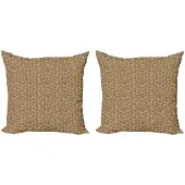 Abakuhaus Kussenhoes Set – Eikel Design, 50x50 cm – Dubbelzijdig bedrukt