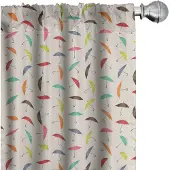 Abakuhaus Regenboog Gordijnset 2x75x175 cm – Microvezel