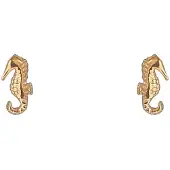 Go Dutch Label Oorknoppen Seahorse Stud Goudkleurig