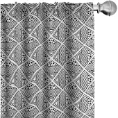 Abakuhaus Abstracte Gordijnen – Boho Geometrisch – 2x75x225 cm