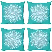 Abakuhaus – Kussenhoes Set – Dubbelzijdige druk – hemelsblauw/wit