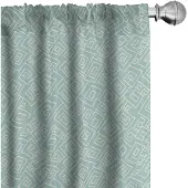 Abakuhaus 2-Pak Gordijnset – Microfiber, Halve verduistering, lichtblauw