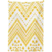 Abakuhaus – Tafeldoek 140x200 – Geel Chevron Satijn – Machinewasbaar