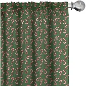 Abakuhaus Kerstgordijnen – 2x75x225 cm – Microfiber – Halfdonkerend – Digitaal bedrukt