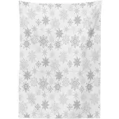 Abakuhaus Tafelkleed 140x170 – Satijn, Wasbaar, Binnen/Buiten – Wit/Grijs