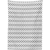 Abakuhaus Tafelkleed 140x170 – Geometrisch Satijnmix – Wit/Zwart, Wasbaar