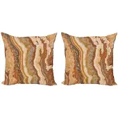 Abakuhaus Marmer Kussenhoes Set – 2x45x45 cm – Dubbelzijdig bedrukt – microvezel