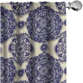 Abakuhaus Mandala Voorhangen – 2x75x245 cm – Mikrofaser – Halfduisterend