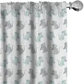 Abakuhaus Gordijnen – 2x75x175 cm – Mikrofaser, Halverduisterend