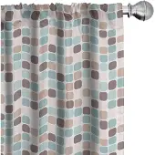Abakuhaus Abstrakt gordijnen – 2x75x245 cm, veelkleurig, halfdonkerend