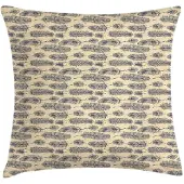 Abakuhaus Bohemien Kussenhoes 40x40 cm – Dubbelzijdig bedrukt – Donkerblauw