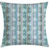 Abakuhaus Kussenhoes – Bloemen Retro-strepen – 50x50 cm – Dubbelzijdig bedrukt, rits, Veelkleurig
