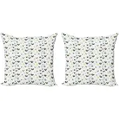 Abakuhaus Kussenhoezen Set (2x 45x45) – dubbelzijdige print, multikleurig