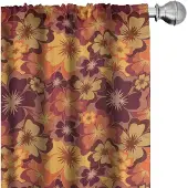 Abakuhaus – Gordijnset 2x75x175 cm – microvezel – licht oranje