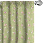 Abakuhaus Henne en Kuikens Voorhangen – 2x75x245 cm – Microvezel