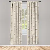 Abakuhaus Gordijnen – Ballerina-konijntje – 2 x 75x225 cm – Warm Taupe