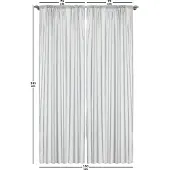 Abakuhaus wijnoogst-geel – Voorhangen 2-delige set 75x245 cm – Geel