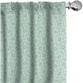 Abakuhaus Mint – Gordijnen 2x75x175 cm – Mikrofaser, Halfdonkerend