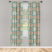 Abakuhaus Lotus – 2-delige raamgordijnen – 75x175 cm – microvezel