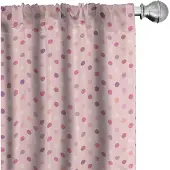 Abakuhaus Gordijnen met puntjespatroon – 2x75x245 cm – Roze/Lila, Verduisterend