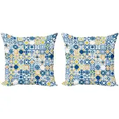 Abakuhaus Kussenhoes – 2x60x60 cm – Dubbelzijdig bedrukt – Microvezel