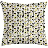 Abakuhaus Abstrakt Kussenhoes – Tweezijdig bedrukkt – Champagne Geel 45x45 cm
