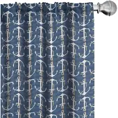 Abakuhaus Anker Gordijnen – Nautisch Touw – 2x75x175 cm – Donkerblauw