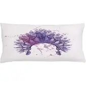 Abakuhaus Tribale Kussenhoes – Decoratiekussen 90x40 cm – Omkeerbaar, Wasbaar, Mauve
