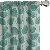 Abakuhaus – 2-delige set voorhangen – microvezel – Seafoam groen 75×175 cm
