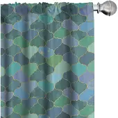 Abakuhaus – 2-Delig Gordijnset Mikrofaser Meerkleurig 75x175 cm – Halvdonkerend