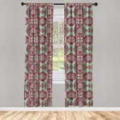Abakuhaus Boho gordijnen – 2x75x175 cm – mintgroen – halfdonkerend